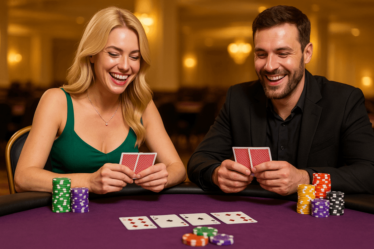 Joueurs de poker utilisant PokTimer